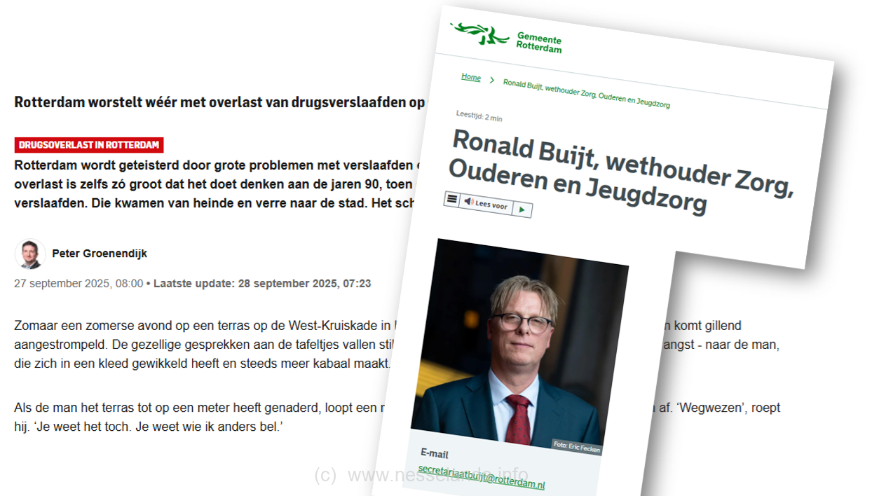 AD.nl: 'Falend Leefbaar Rotterdam wethouder Buijt zorgt voor een jaren 90 straatbeeld van daklozen en junks'