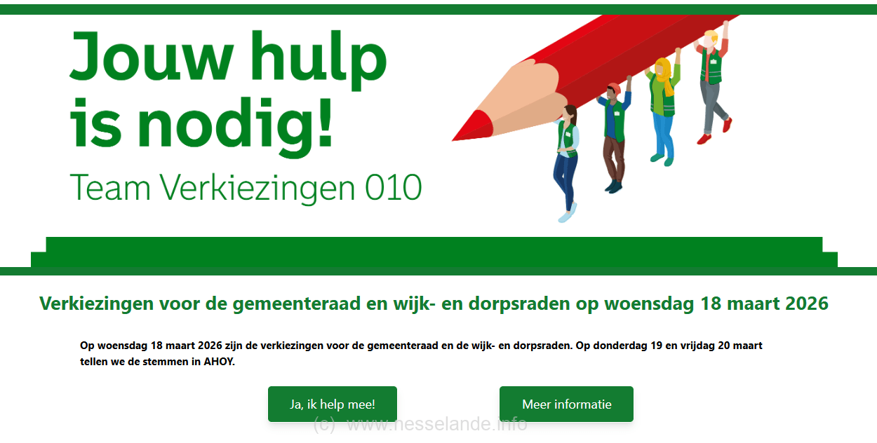 Stemmentellers gezocht voor 18 maart 2026 #GR26 