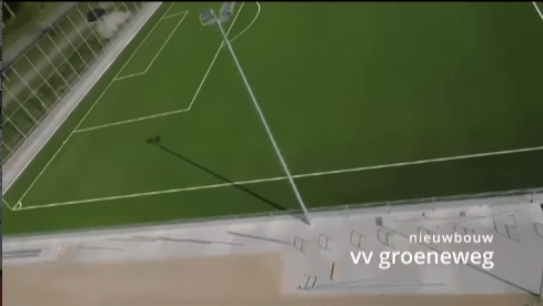 DRONE VIDEO: Nieuwe sportcomplex van VV Groeneweg in Zevenhuizen