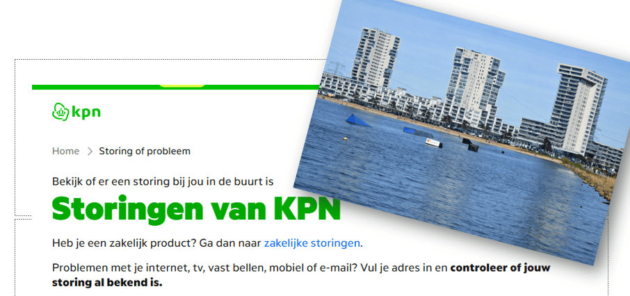 22 april: Deel van Nesselande heeft last van KPN-internetstoring