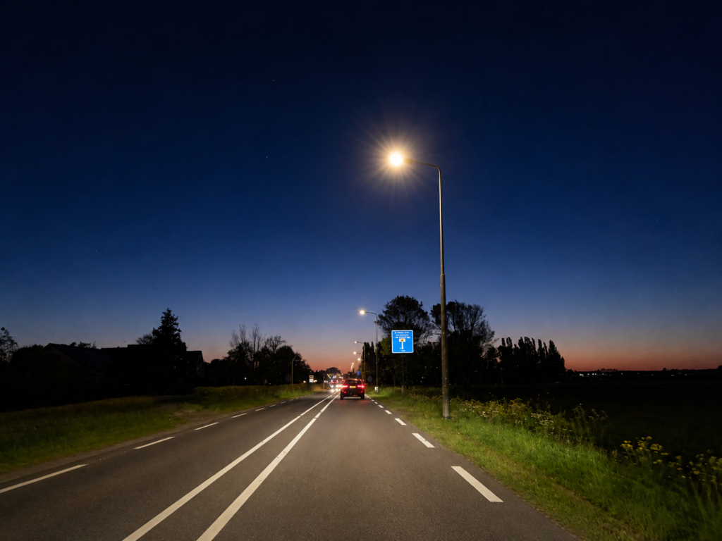 Eerste Tochtweg (N219) achter Nesselande (richting en van de A20)