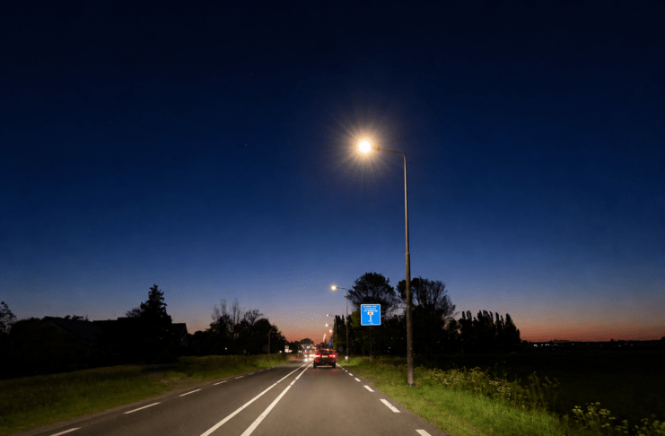 Eerste Tochtweg (N219) achter Nesselande (richting en van de A20)